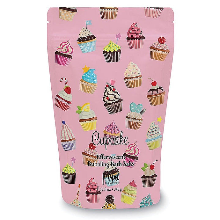 Primal Elements Effervescent Bubbling Bath Salts, Cupcake, 12 Ounce