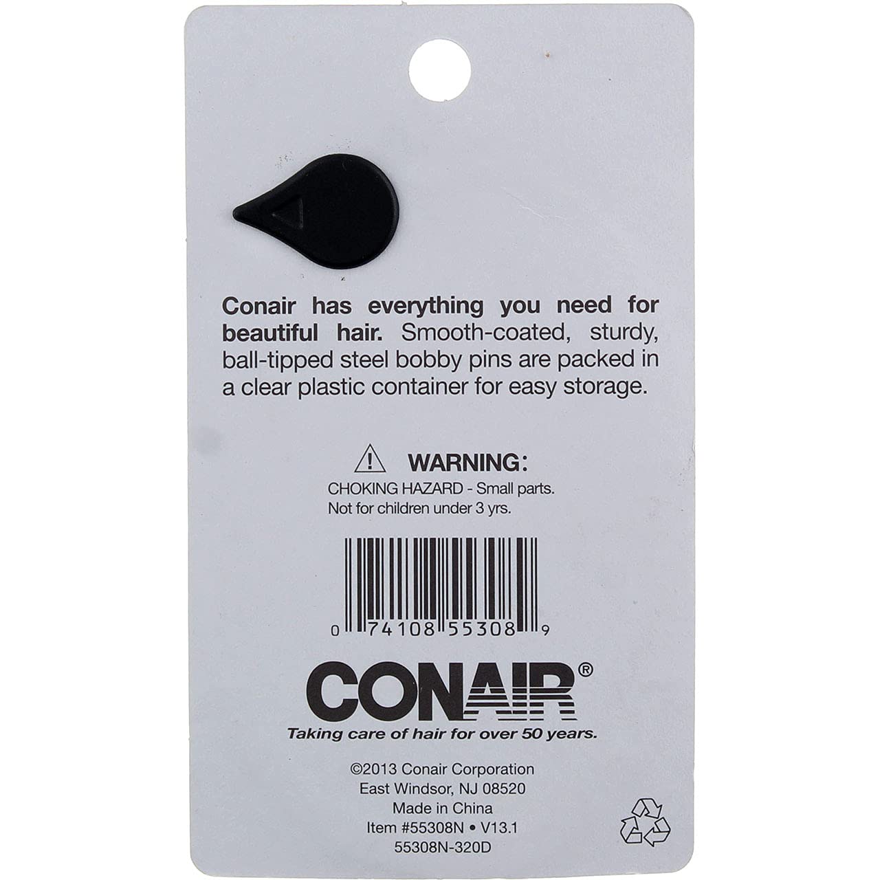 Conair Color Match Bobby Pins, Brown by Conair