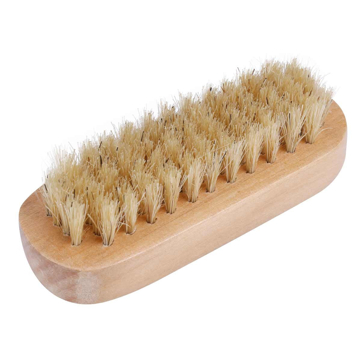 Cleaning Nail Brush Wood 2 Side with Natural Boar Bristle for Manicure Pedicure Women Kids 4 Pack