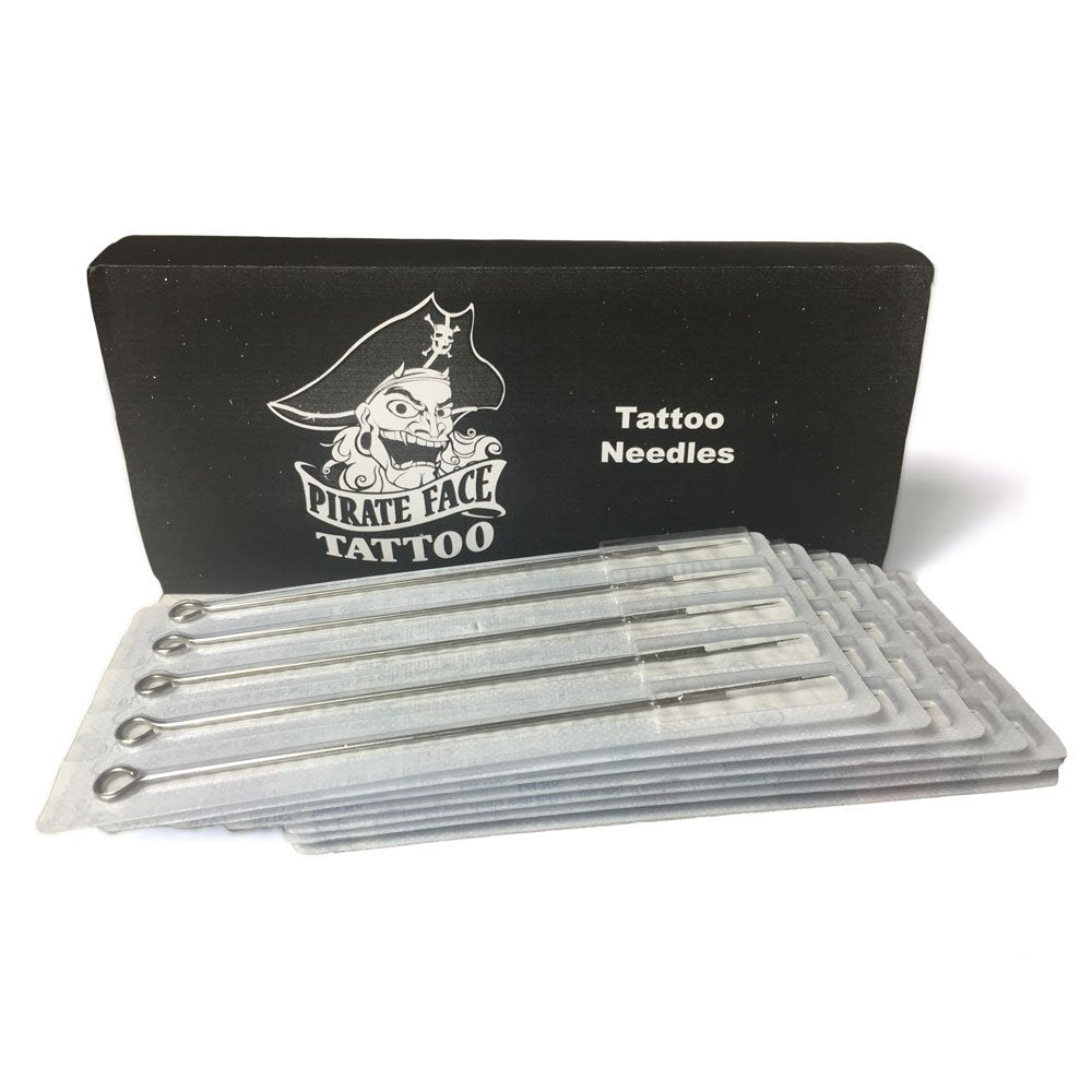 (60) COUNTS OF ASSORTED PRE-STERILIZED TATTOO NEEDLES WITH MATCHING (60) BLACK RUBBER DISPOSABLE TUBES (5/8)