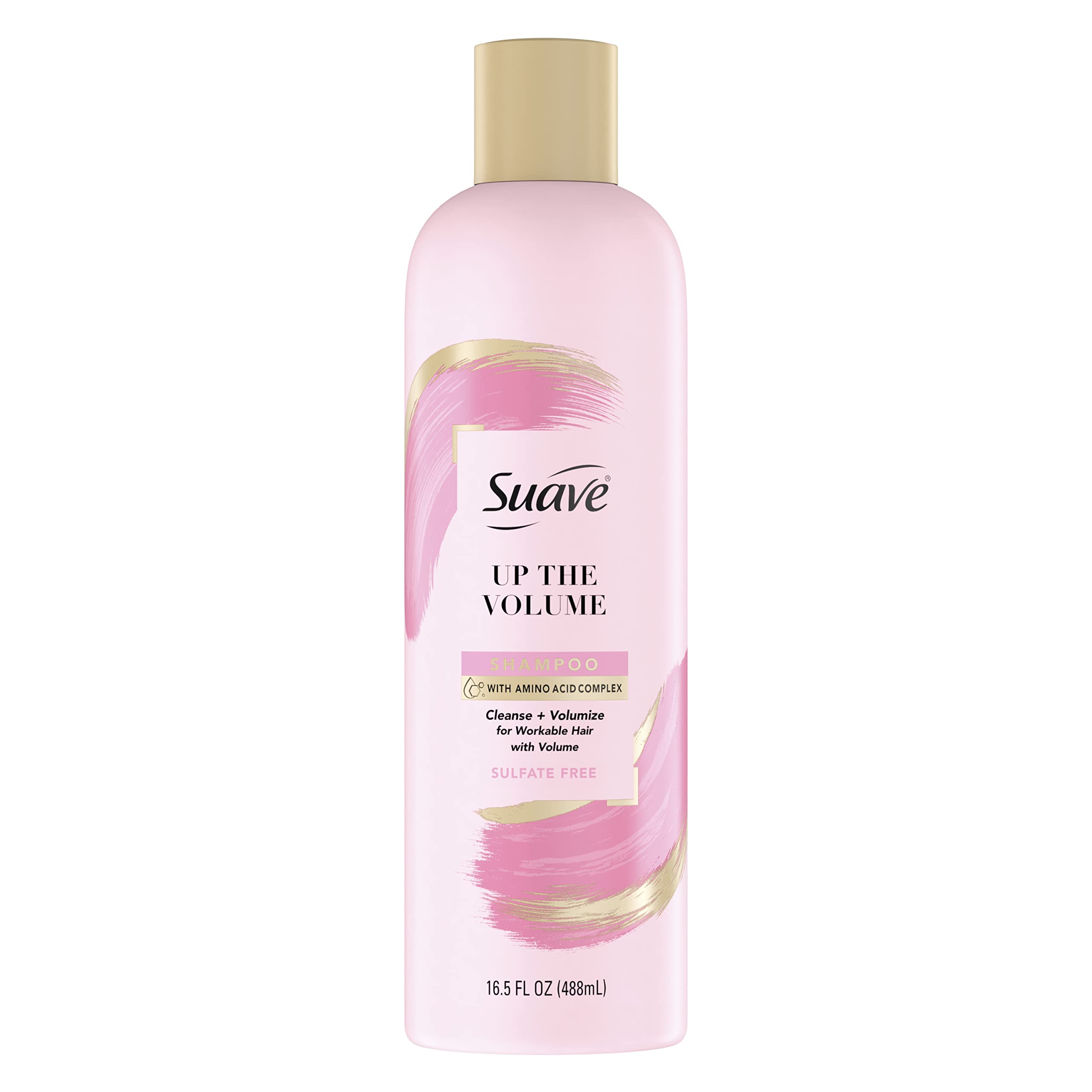 Suave Pink Up The Volume Shampoo For Volumized Hair Volumizing Sulfate Free Shampoo 16.5oz