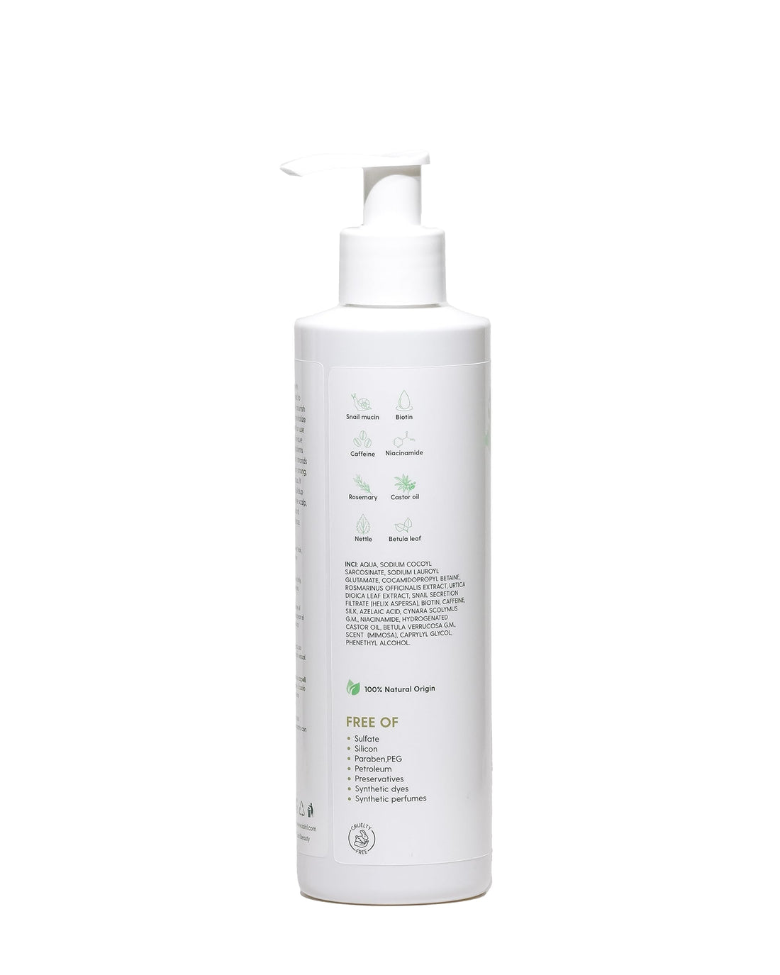 ZAIN1 Natural Hair growth Shampoo With Snail Mucin, Rosemary, Biotin, Niacinamide, Castor oil and Caffeine.(Mimosa, 8.45 oz) pH Level 5.2