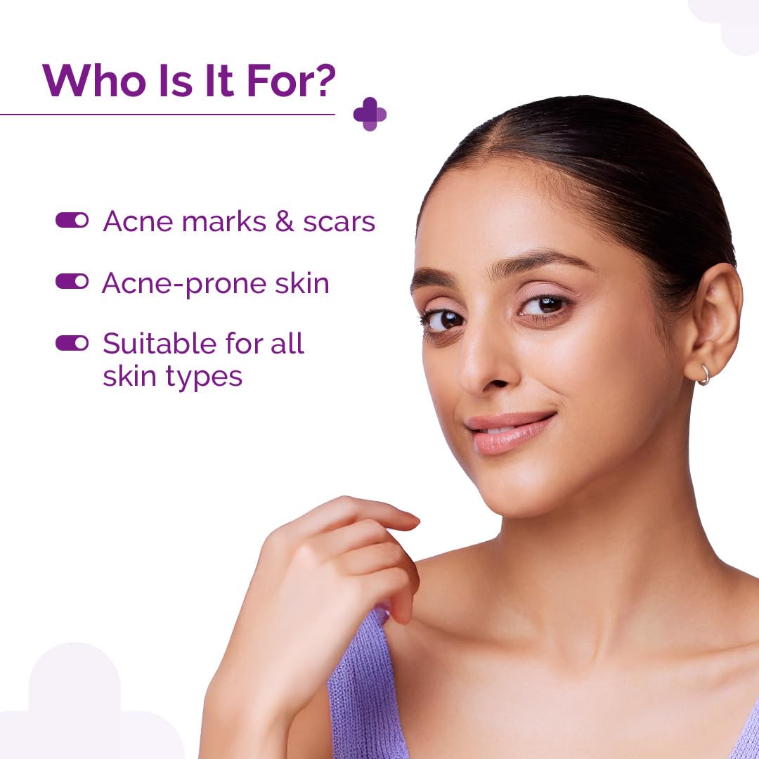 The Derma Co 10% Niacinamide Face Serum for Acne Marks | Helps Reduce Spots, Scars & Breakouts | Controls Oil & Sebum | Damage Repair Formula | 1.01 Fl Oz/30ml