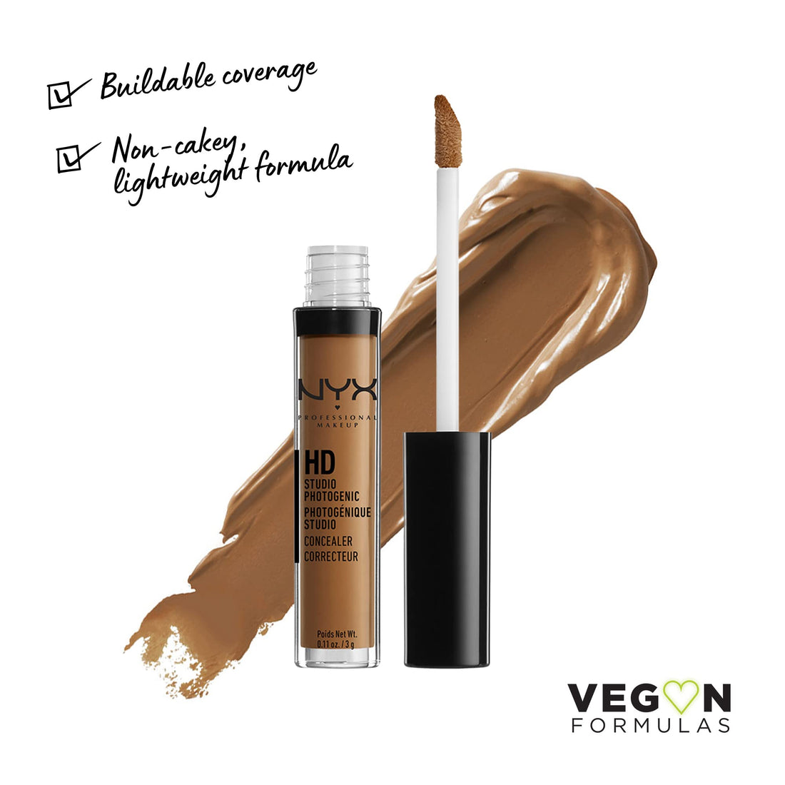 NYX Professional Makeup Concealer Wand, Cocoa, 0.11 Ounce