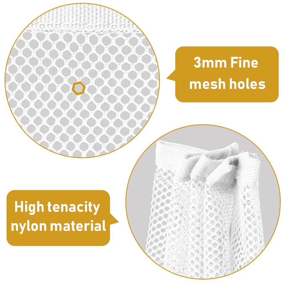 Indoor Outdoor Baby Safety Stair Railing Net 10ft x 2.6ft Baby Proofing Stair Balcony Banister Rail Guard Child Safety Stair Protection Safe Rail, White