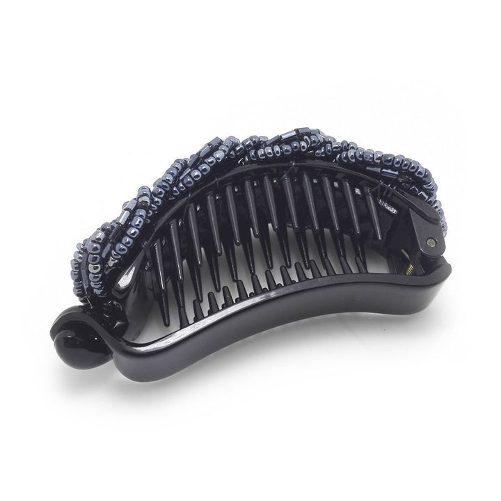Meilliwish Noble Lady Girl Hair Clip Ponytail Holder(H35)(DarkBlue)