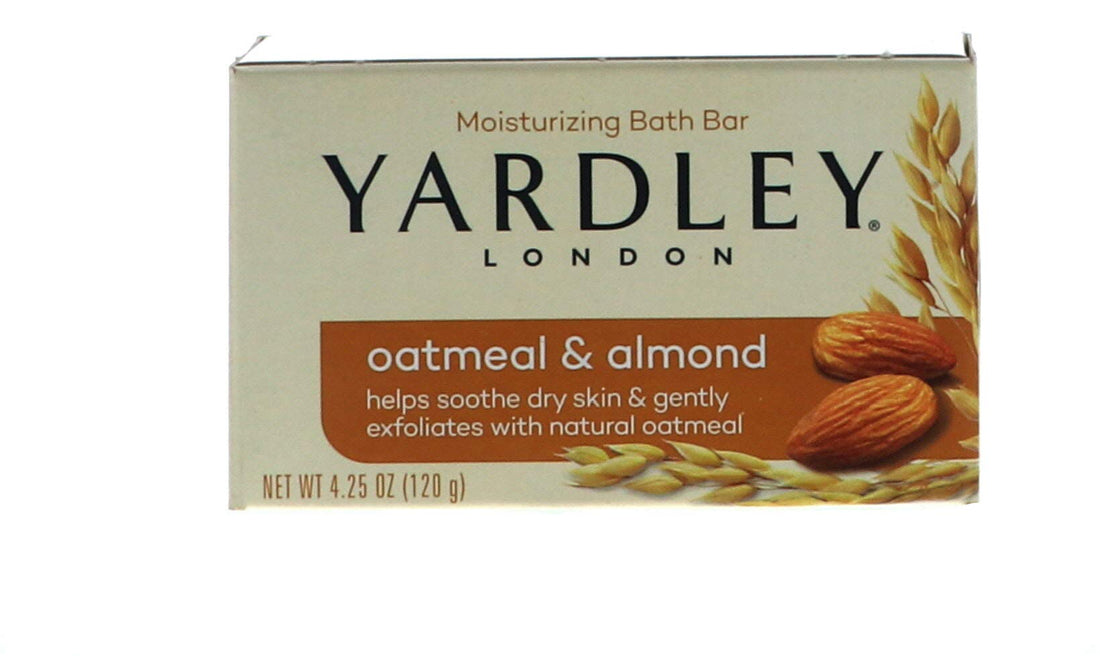 Yardley Oatmeal and Almond Bar Soap, 4.25 Oz. 20 Bars