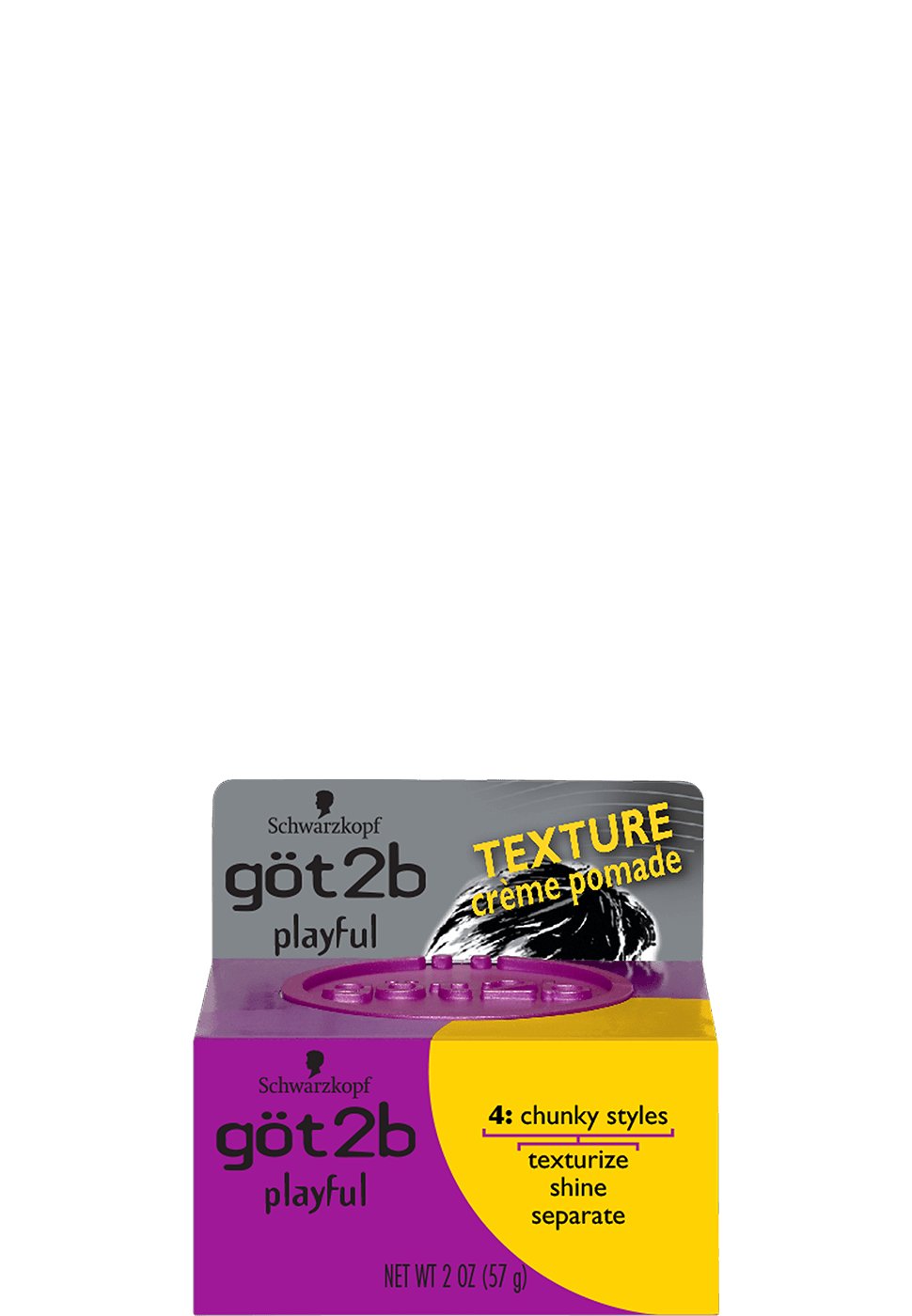 Got2b Playful Texturizing Crème Pomade, 2-Ounce (Pack of 2)