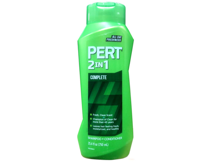 Pert Plus 2 In 1 Shampoo + Conditioner Medium Conditioning Formula 25.40 oz (Pack of 2)