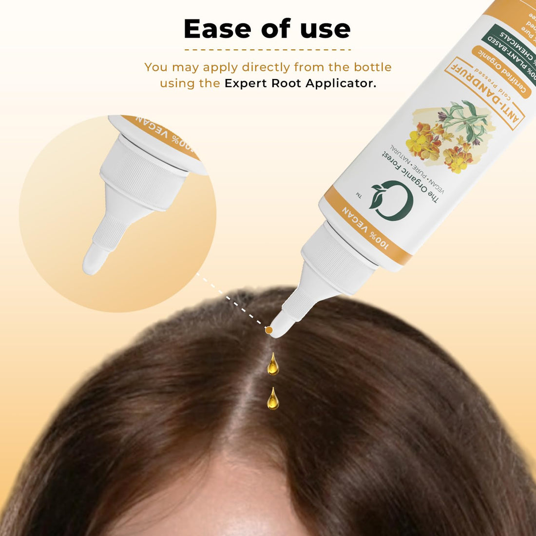 Anti-Dandruff Blend | Coconut, Neem, Tea Tree, Rosemary, Lemongrass Oils, Vitamin E | 100% Chemical-Free, Vegan