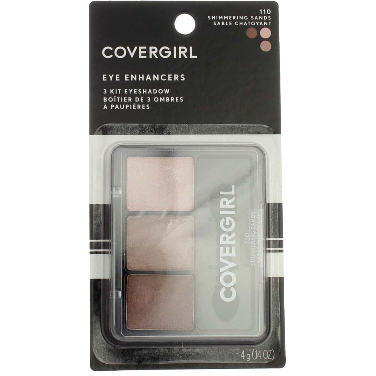 Cover Girl Eye Enhancers Quick-Kit-Trio Shadow 110 Shimmering Sands