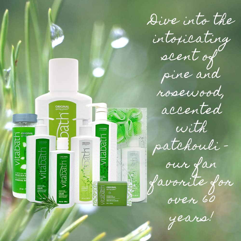 Vitabath Moisturizing Bath Gelee, Original Spring Green - 21 Oz