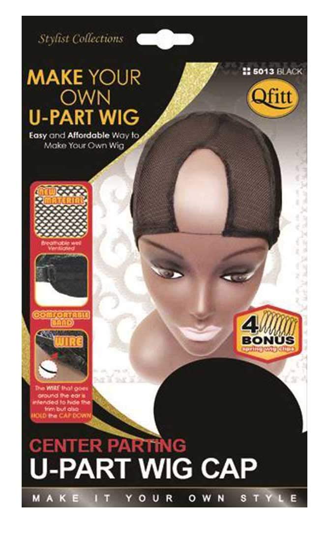(6 Pack) Qfitt - Center Parting U-Part Wig Cap #5013
