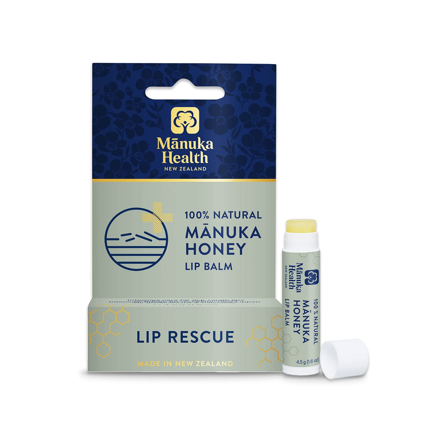 Manuka Health MGO 250 Honey Lip Balm, 0.16 Ounce