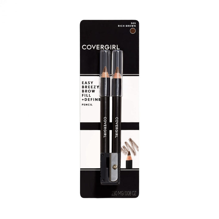Cover Girl Brow and Eye Makers Brow Shaper and Eyeliner, Midnight Brown - 2 each