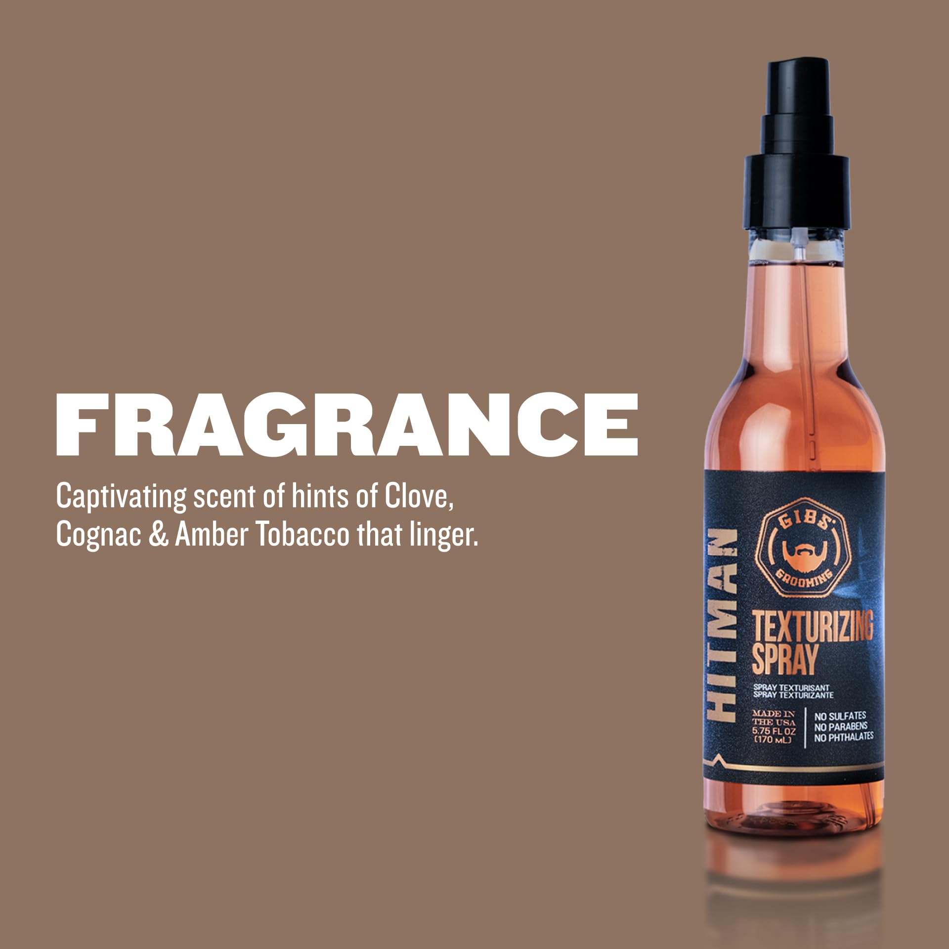 GIBS Guys Into Beard Stuff Hitman Texturizing Spray, 5 Ounce by GIBS