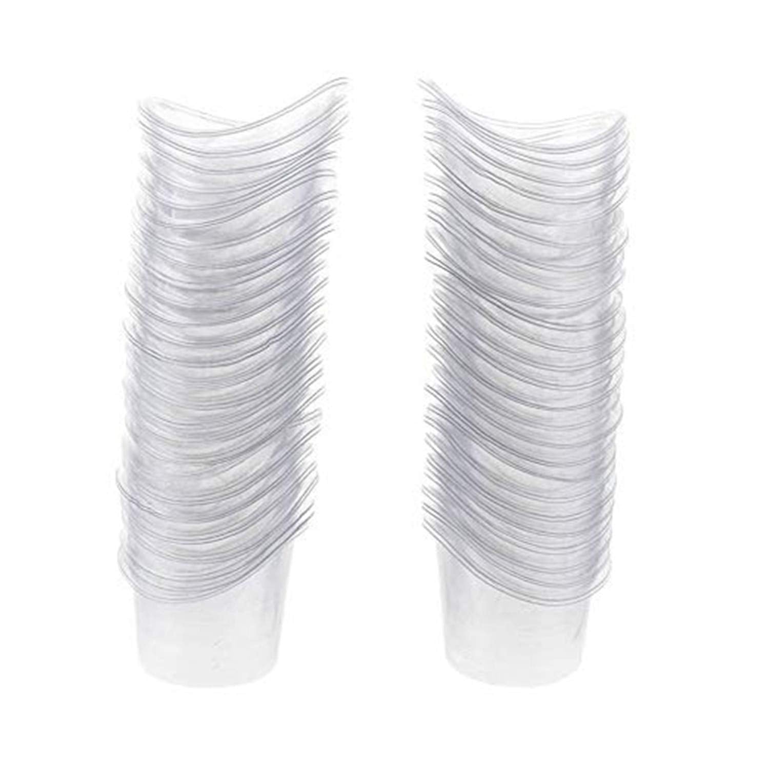50 Pcs Non Sterile Disposable Plastic Eye Wash Cups Portable Disposable Measuring Cup 5ml Eye Flush Cleaning Cups Vials for Storage or First Aid Kit Use by PPX
