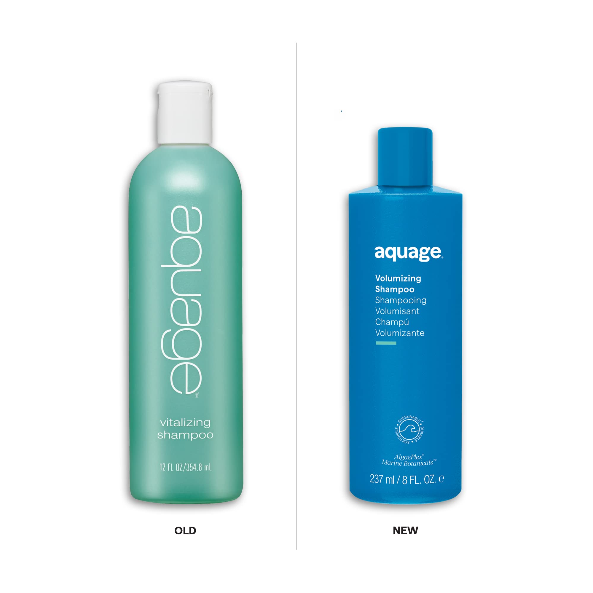 Aquage Volumizing Shampoo, Renews Hairs' Inner Strength, Volume and Body, 8 oz.
