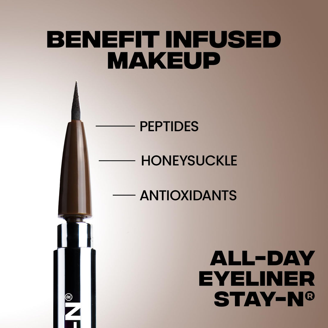 Sacheu Liquid Eyeliner STAY-N Long Wear Waterproof Eyeliner Pen with Ultra-Precise 360° Flexible Tip — Smudge-Proof Vegan & Cruelty-Free Eye Makeup, Eye’m Crisp