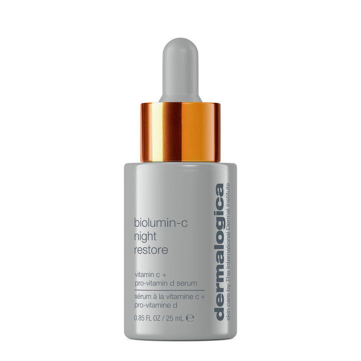 Dermalogica BioLumin-C Night Restore Vitamin C Serum for face, Overnight Skin Hydration and Barrier Repair Serum, 0.85 fl oz