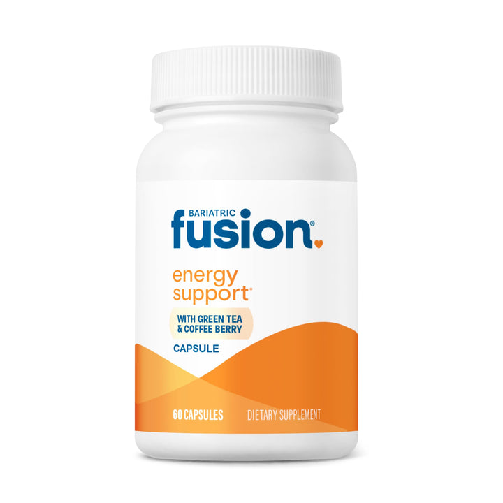 Bariatric Fusion B Vitamins for Energy Support | B-Complex with 70mg Natural Caffiene | Vegan Capsules | Bariatric Vitamins for Women and Men | Gluten, Dairy and Soy Free | Non-GMO | 60 Count