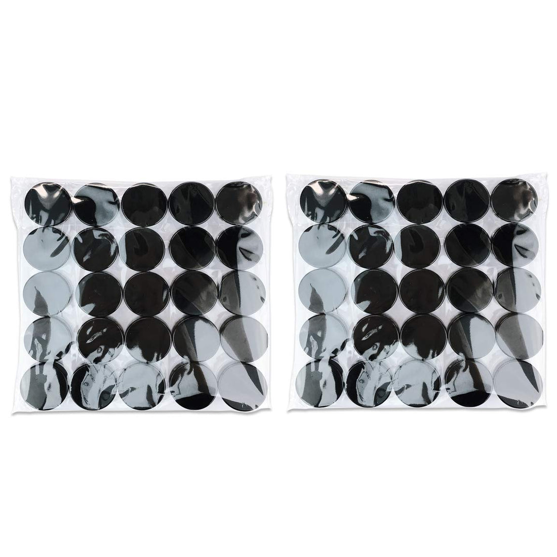 (100 Pcs) Beauticom 3 G/3 Ml High Quality Clear Round Cosmetic Pot Jars With Black Screw Cap Lids