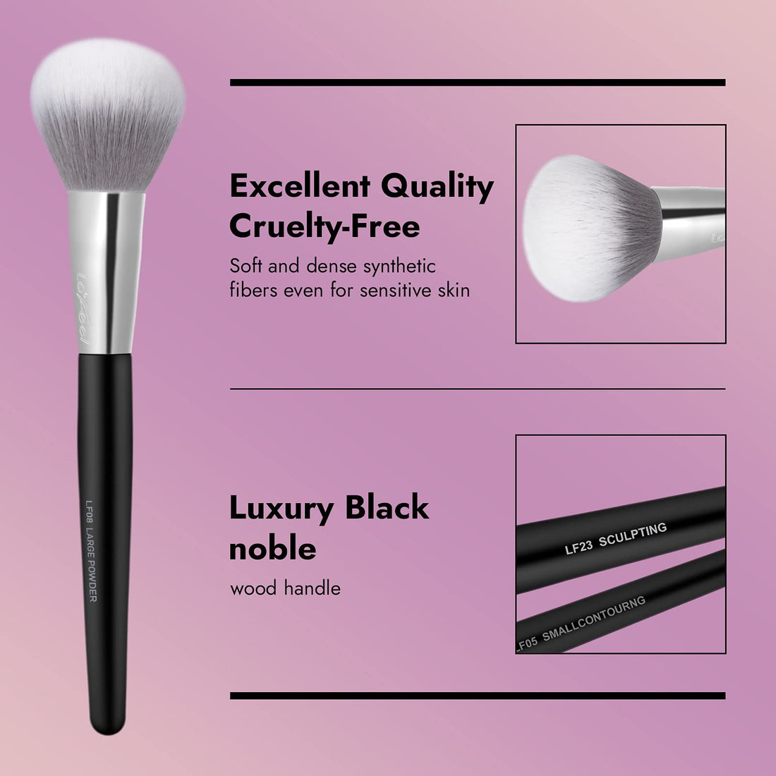 Makeup Brushes Set, 12 pcs Brush Set with Makeup Brush Bag, Travel Eye Makeup Brushes set professional, Enther & LaFeel Cosmetics Foundation Concealers Powder Blush Blending Face Eye Shadows Brush