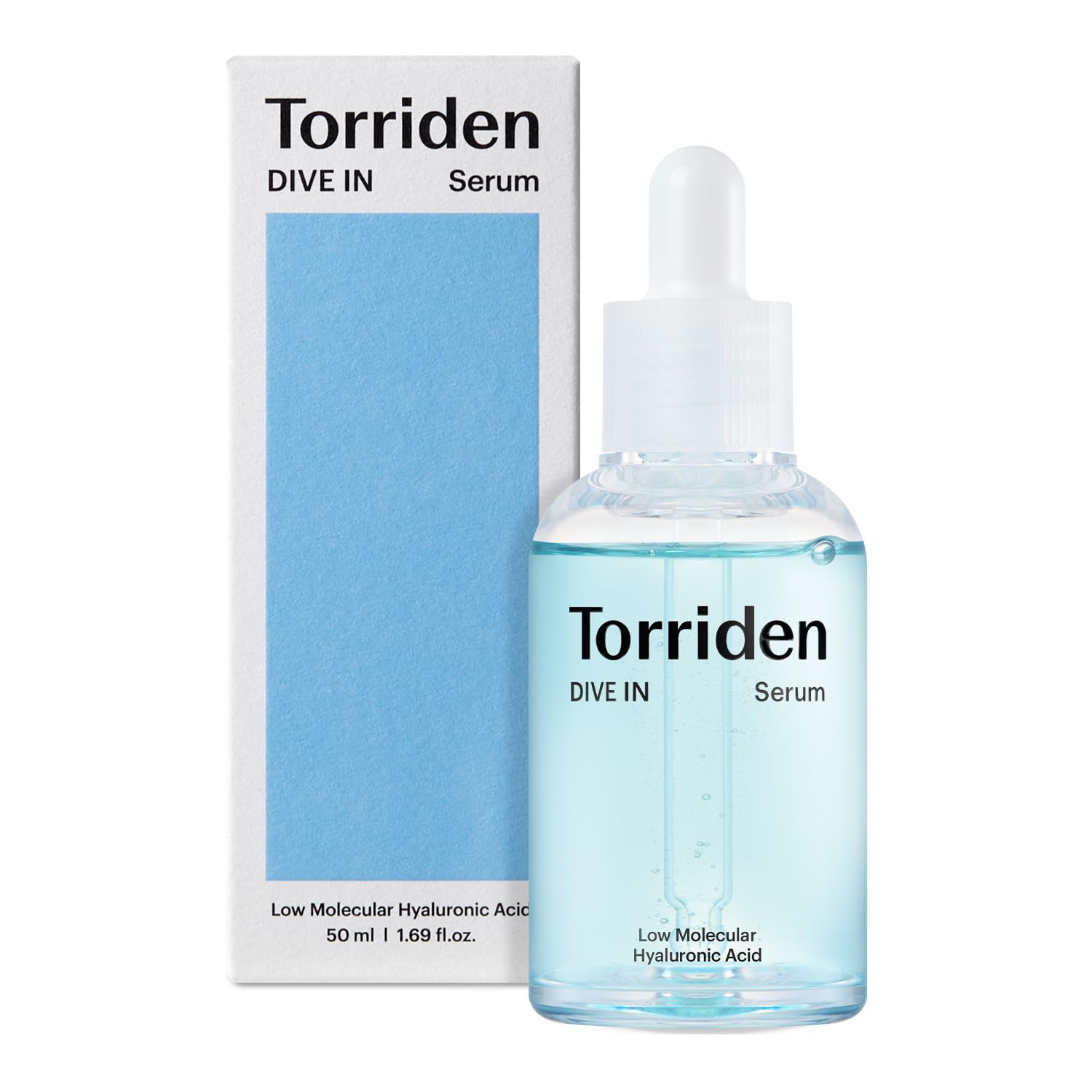 Torriden DIVE IN Hyaluronic Acid Serum 50ml (1.69 fl.oz.) | Deep Hydration to Get Glow Skin | Hyaluronic Acid, Panthenol, Allantoin | Korean Facial Serum