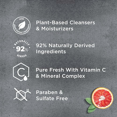 DOVE MEN + CARE 2-in-1 Shampoo + Conditioner Pure Fresh Orange & Sage for Strong, Healthy-Looking Hair, with Vitamin C & Mineral Complex, 17.5 oz