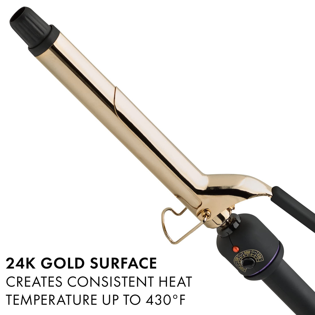 Hot Tools 1 Salon Curling Iron / Wand Extra-long Barrel - 24k Gold, 1.55 Pound