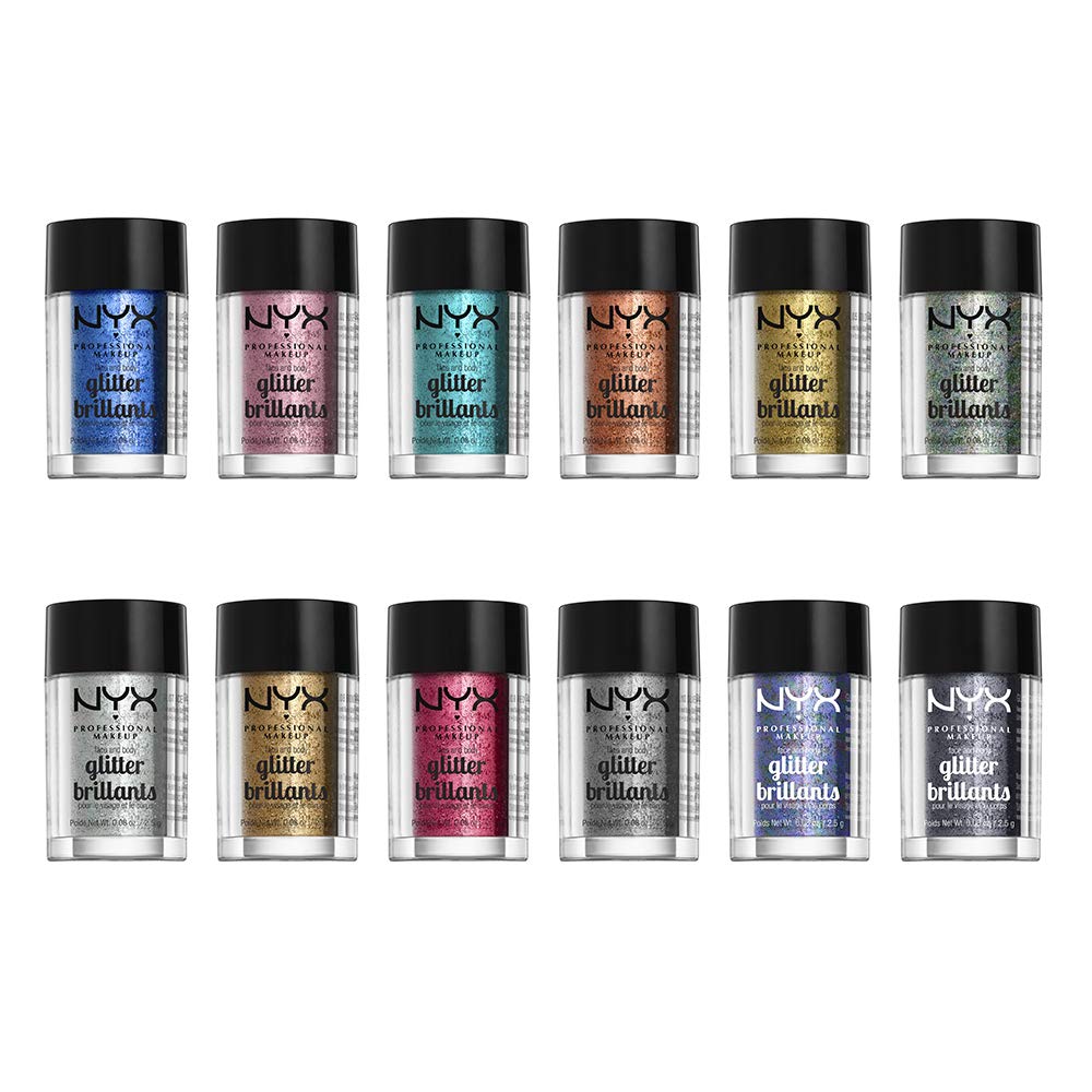 NYX PROFESSIONAL MAKEUP Face & Body Glitter, Teal