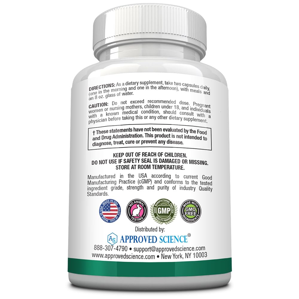 Approved Science Multi-Vitamin - with Full-Spectrum B-Vitamins, Green Tea, Lutein, Lycopene, Zeaxanthin, BioPerine - 60 Capsules - 1 Month Supply