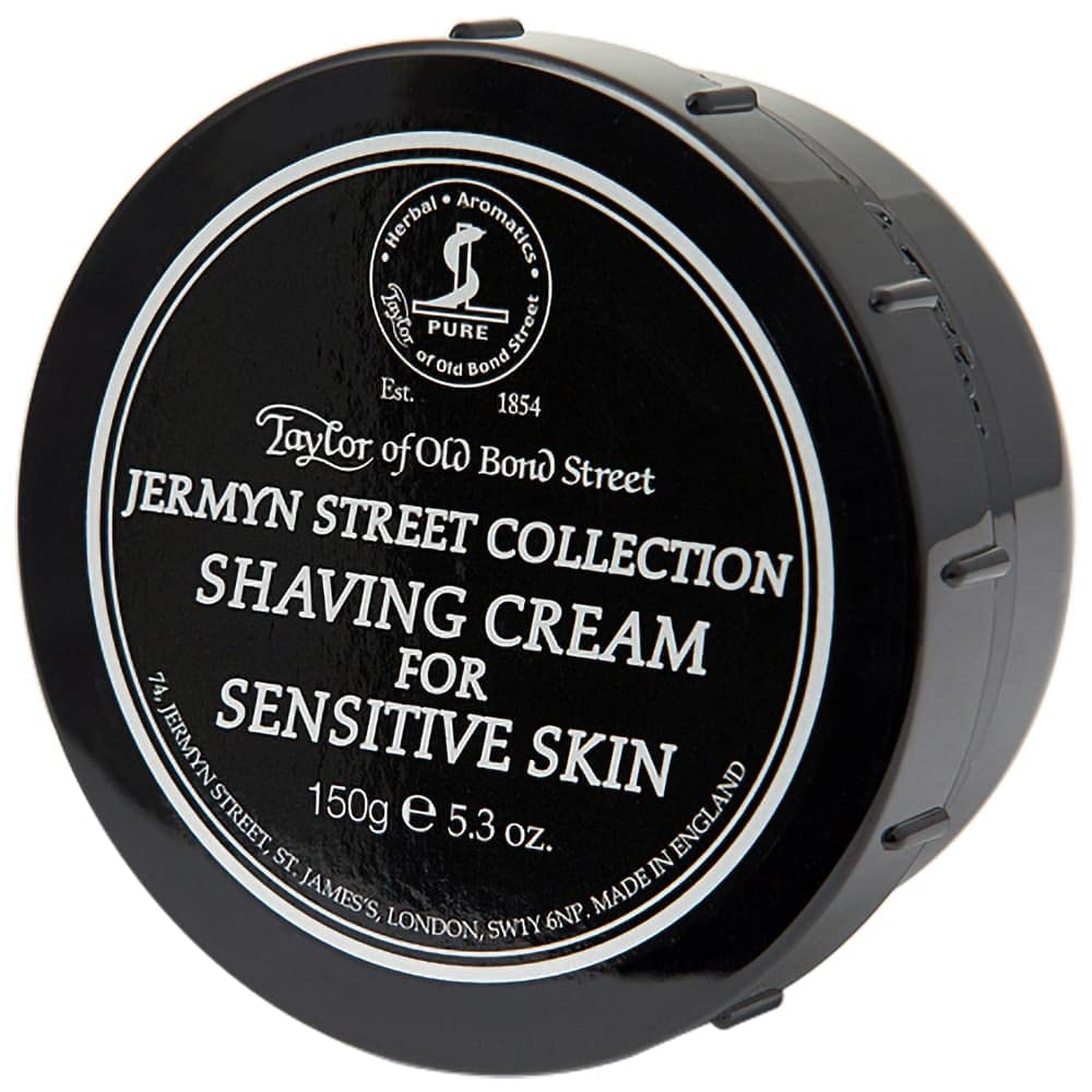 Taylor of Old Bond Street Jermyn Street Luxury Shaving Cream for Sensitive Skin, 5.3-Ounce