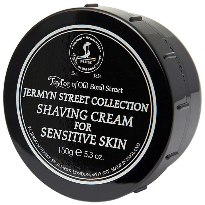 Taylor of Old Bond Street Jermyn Street Luxury Shaving Cream for Sensitive Skin, 5.3-Ounce