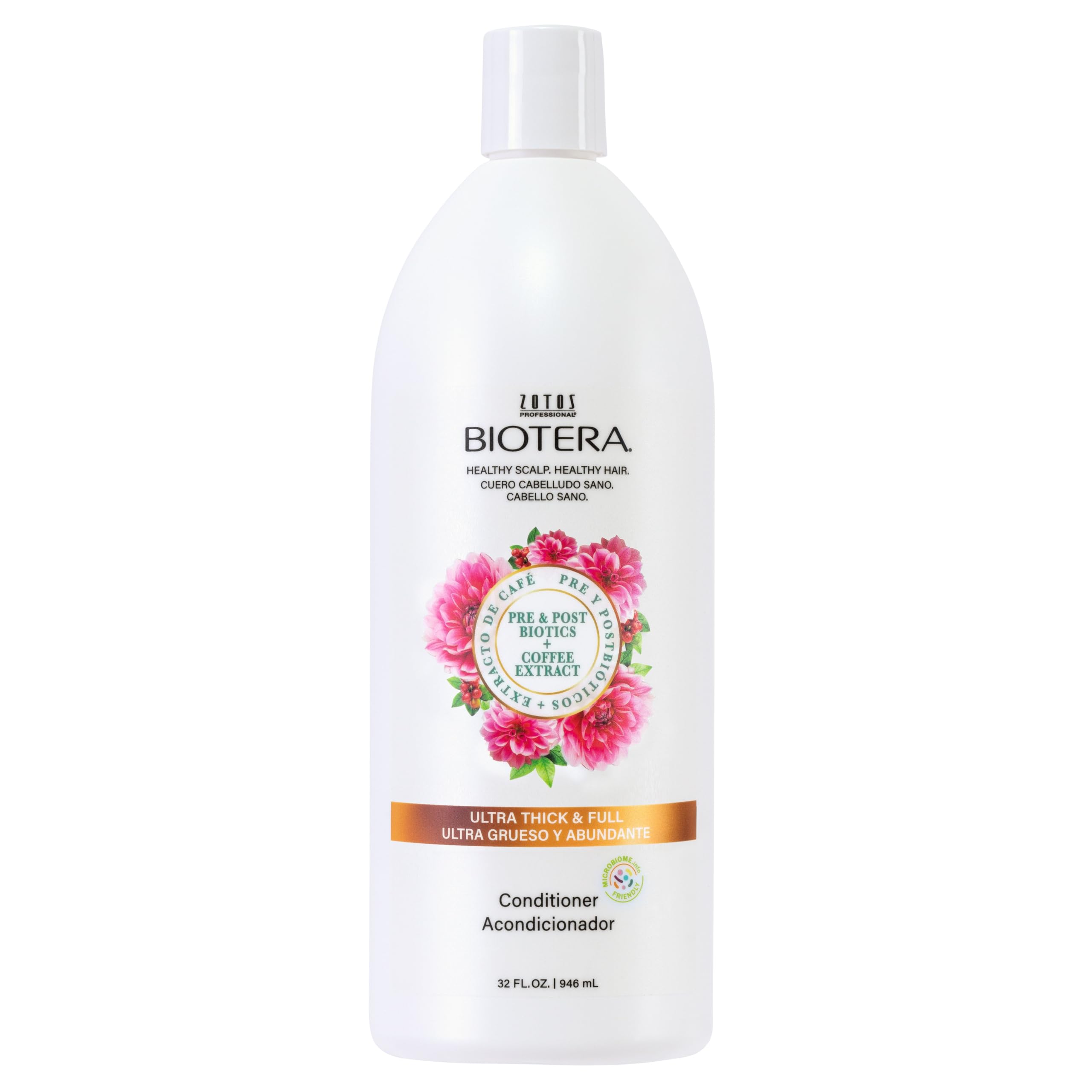 Biotera Ultra Thick & Full Volumizing Conditioner | Fine or Limp Hair | Microbiome Friendly | Vegan & Animal Test Free | Paraben Free | Color-Safe | 32 Fl Oz