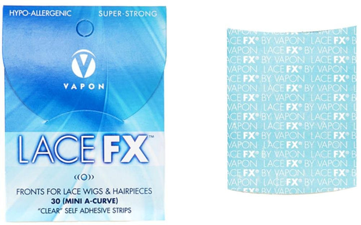 Vapon Lace FX Mini A-Curve, Fronts for Lace Wigs & Hairpieces- Clear Self Adhesive Strips by Vapon