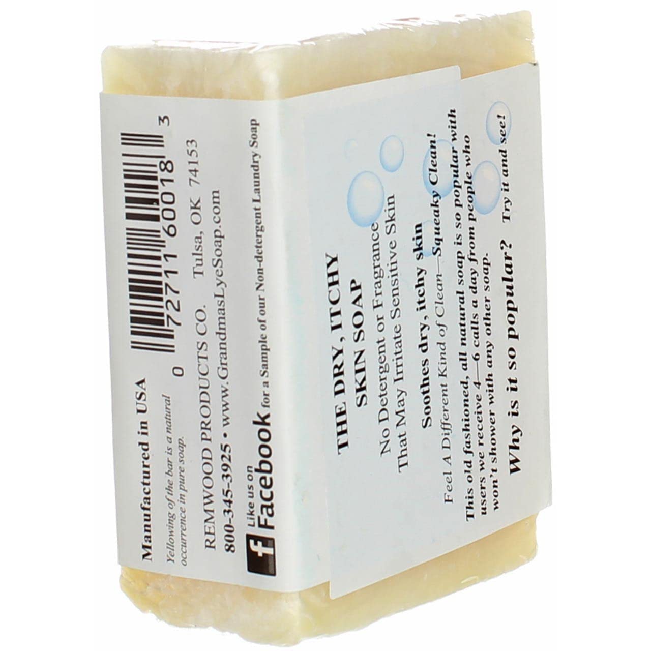 Remwood 60018 Grandma's Lye Soap 6 Oz