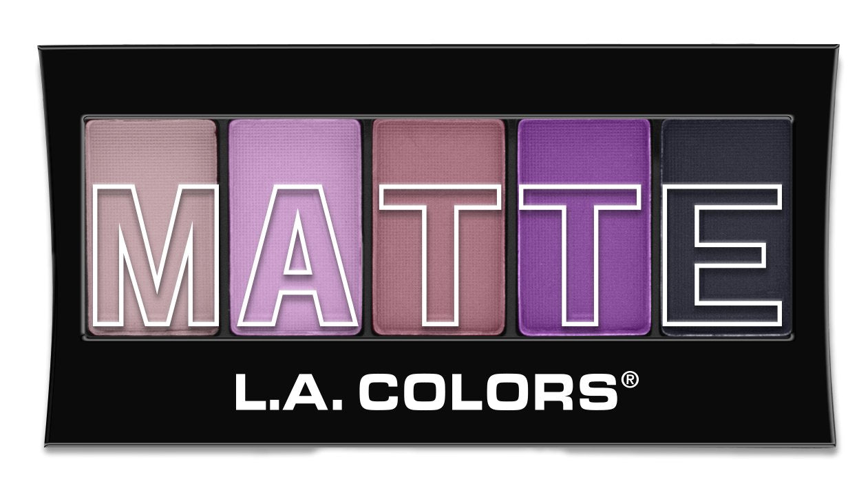 LA COLOR 5 COLOR MATTE EYESHADOW (Plum Pashmina) by LA Color