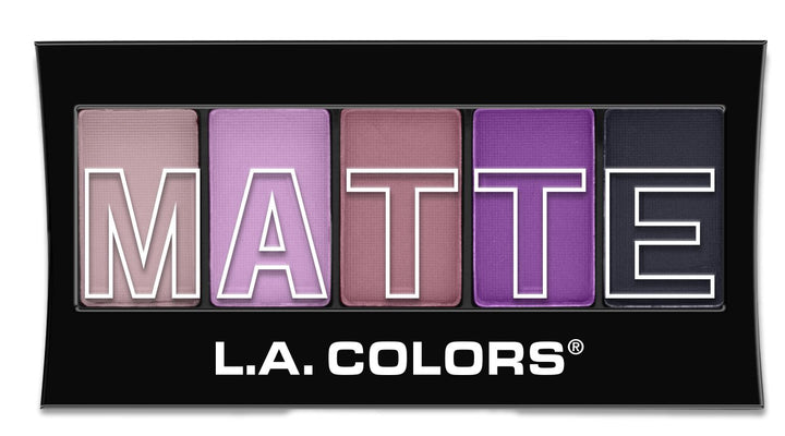 LA COLOR 5 COLOR MATTE EYESHADOW (Plum Pashmina) by LA Color