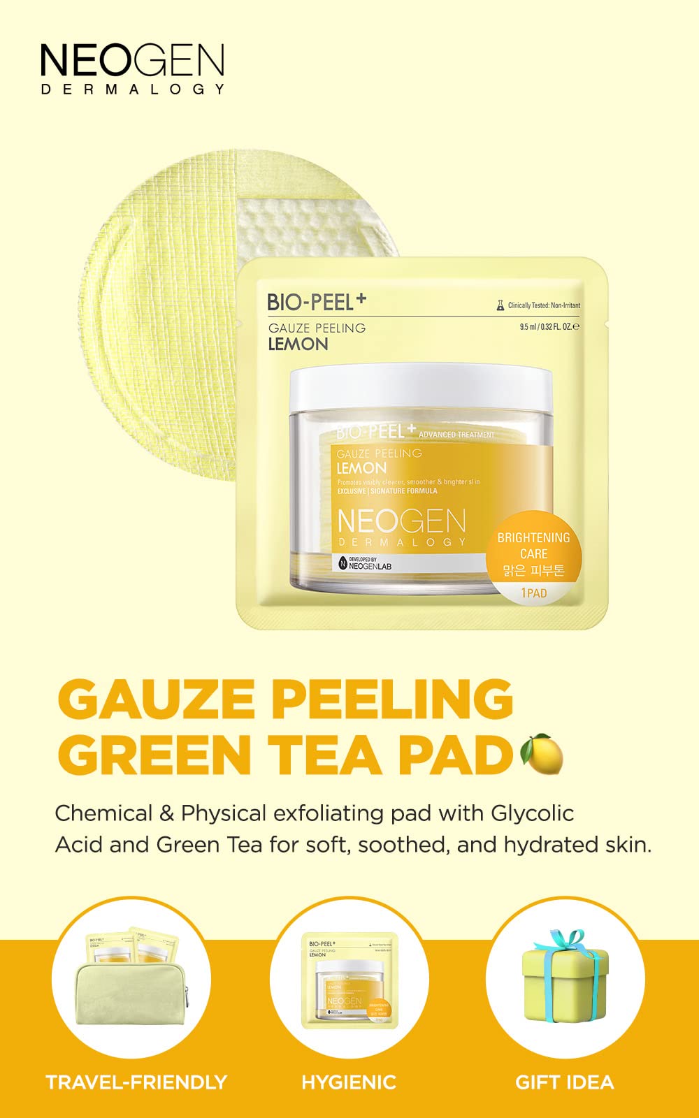 NEOGEN DERMALOGY BIO PEEL GAUZE PEELING LEMON 8 EACH