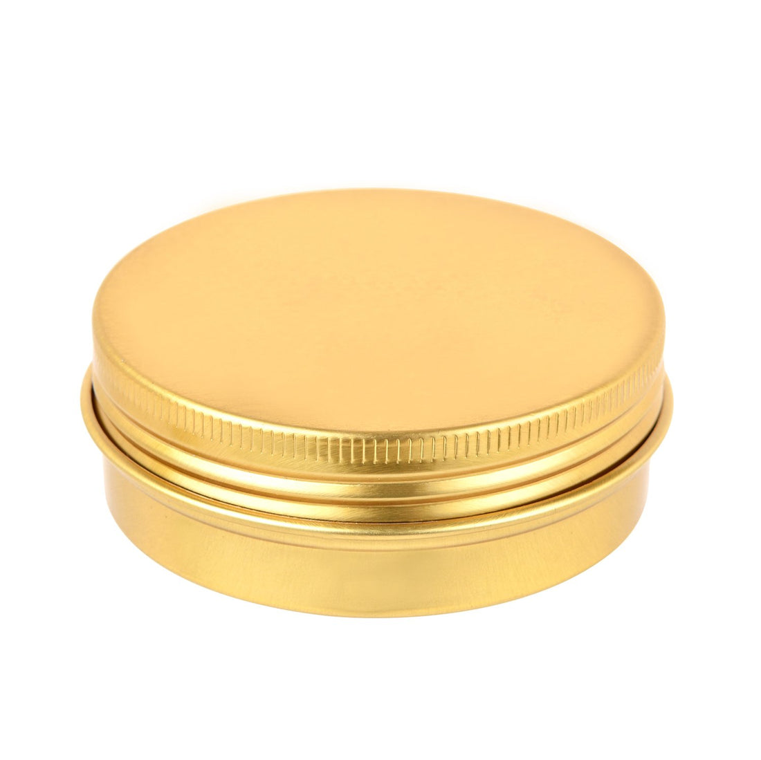 Liyar Tmo 2Oz 60Ml Metal Storage Tins Aluminum Tins Jars Round Tin Containers Empty Salve Jars Screw Top Tin Cans for Store Spices, Candies, Tea Or Gift Giving, Gold(Pack of 14)