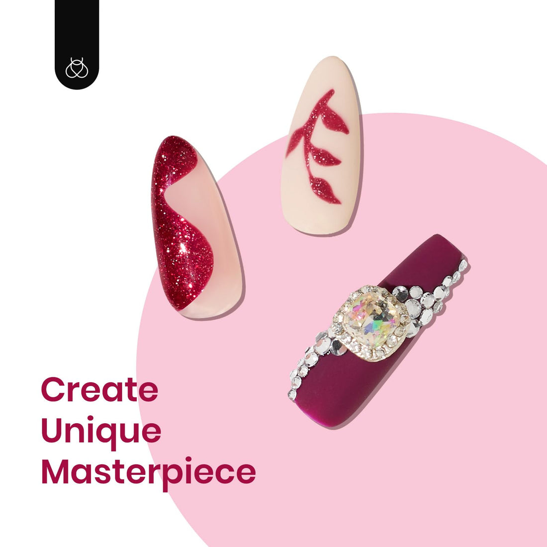 beetles Burgundy Gel Polish Set - Berry Merlot 6 Colors Polish Gel, Cherry Mocha Red Glitter Fall Winter Dark Purple Wine Nails Color, U V LED Soak Off Home DIY Manicure Nail Salon