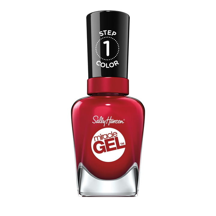 Sally Hansen Miracle Gel™, Can't Beet Royalty, Long Lasting, Gel-Like Formula, No UV Lamp Needed, Red Nail Polish