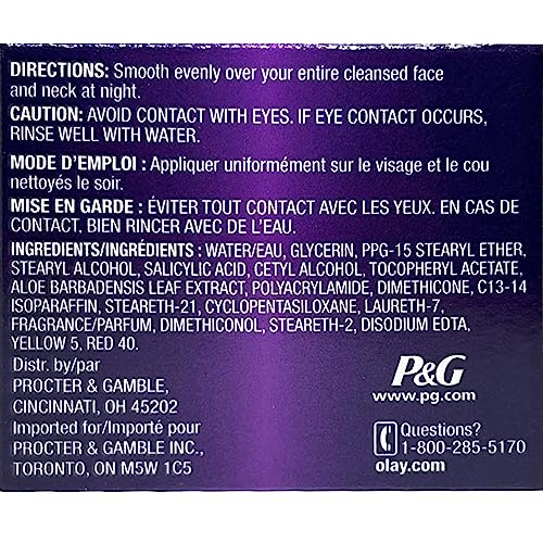 OLAY Age Defying Classic Night Cream 2.0 oz (Packs of 4)