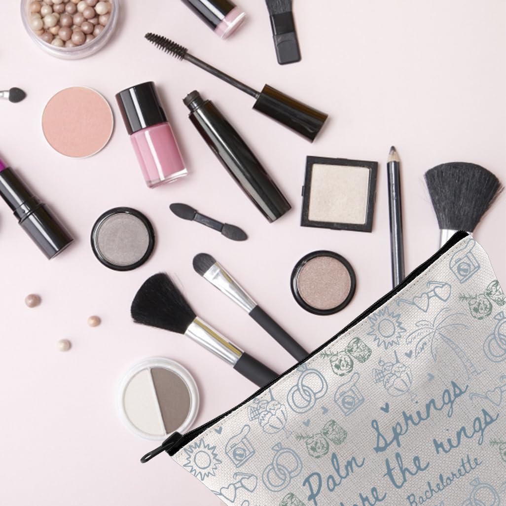 TSOTMO Palm Beach Gift Palm Springs Before The Rings Makeup Bag Wedding Gift for Sister Daughter (Before the rings bag)