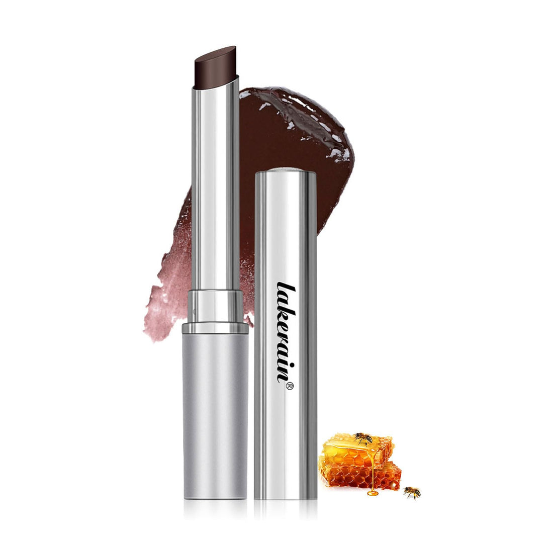 Tinted Lip Balm, Hydrating & Nourishing Lip Balm, Honey Lip Balm in Black, Natural Glossy Sheer Lip Balm, Moisturizing Lip Care Balm for Dry Lips, Black