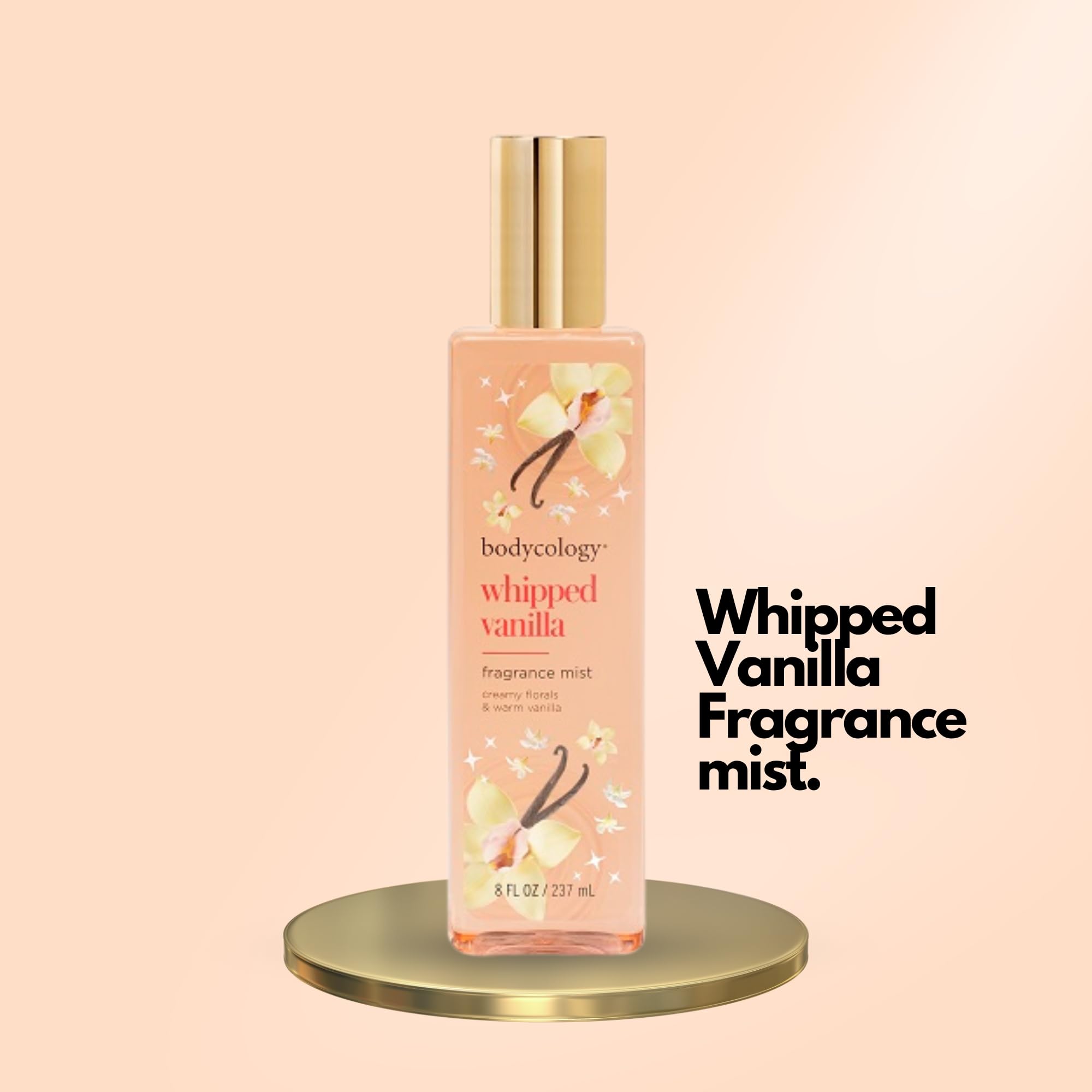 Bodycology Whipped Vanilla Fragrance Mist | Fragrance of Creamy Florals & Warm Vanilla | Heavenly Aroma, Long-Lasting Fragrance | Mist for Women - 237 ml (Pack of 1)
