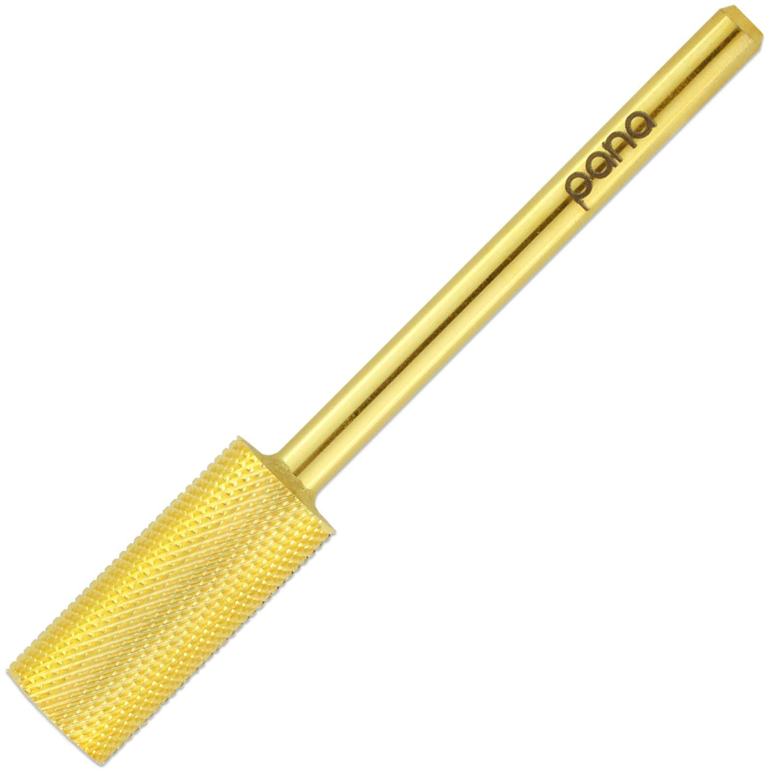 Pana 3/32 Safety Nail Carbide Bit - Gold Small Barrel Head (Grit: Extra Fine - XF) for Electric Dremel Drill Machine