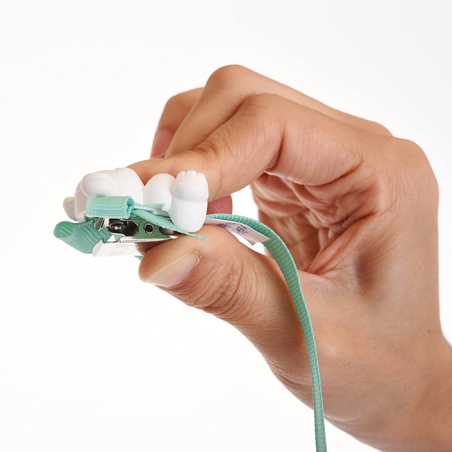 Baby Buddy Bib Clip, Newborn Must Have and Travel Essential, Turn Any Cloth, Towel, or Napkin into a Bib for Feeding or Teething, Navy, 1 Pack - Made in USA