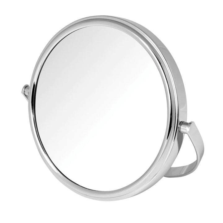 Jerdon MC109C Dual-Sided 5X/1X Magnification Table Top Makeup Mirror, Chrome Finish
